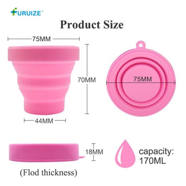 Foldable Silicone Cup 170ml